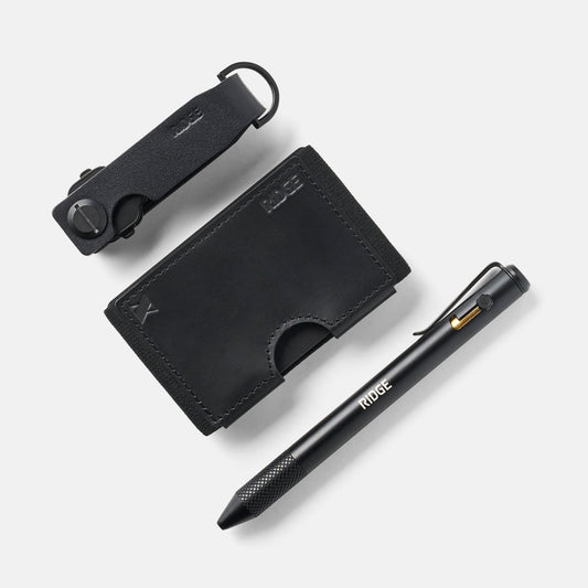 Daily Writer Kit - Biflex - MKBHD - Midnight Black Leather