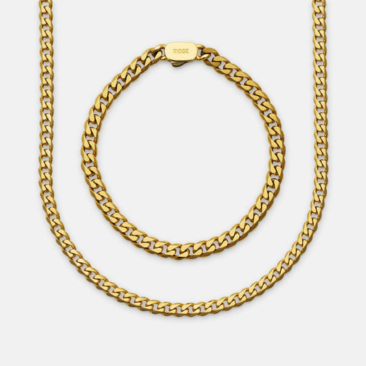 Curb Chain Kit - 18K Gold - Large