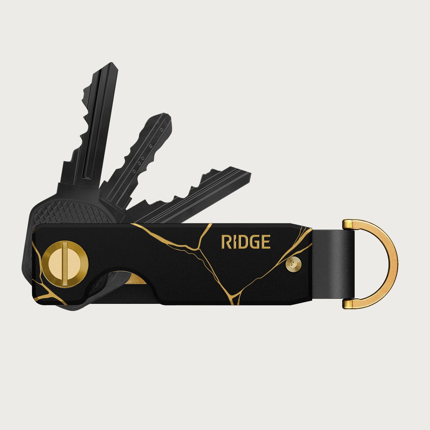 Ridge KeyCase - Kintsugi - Black