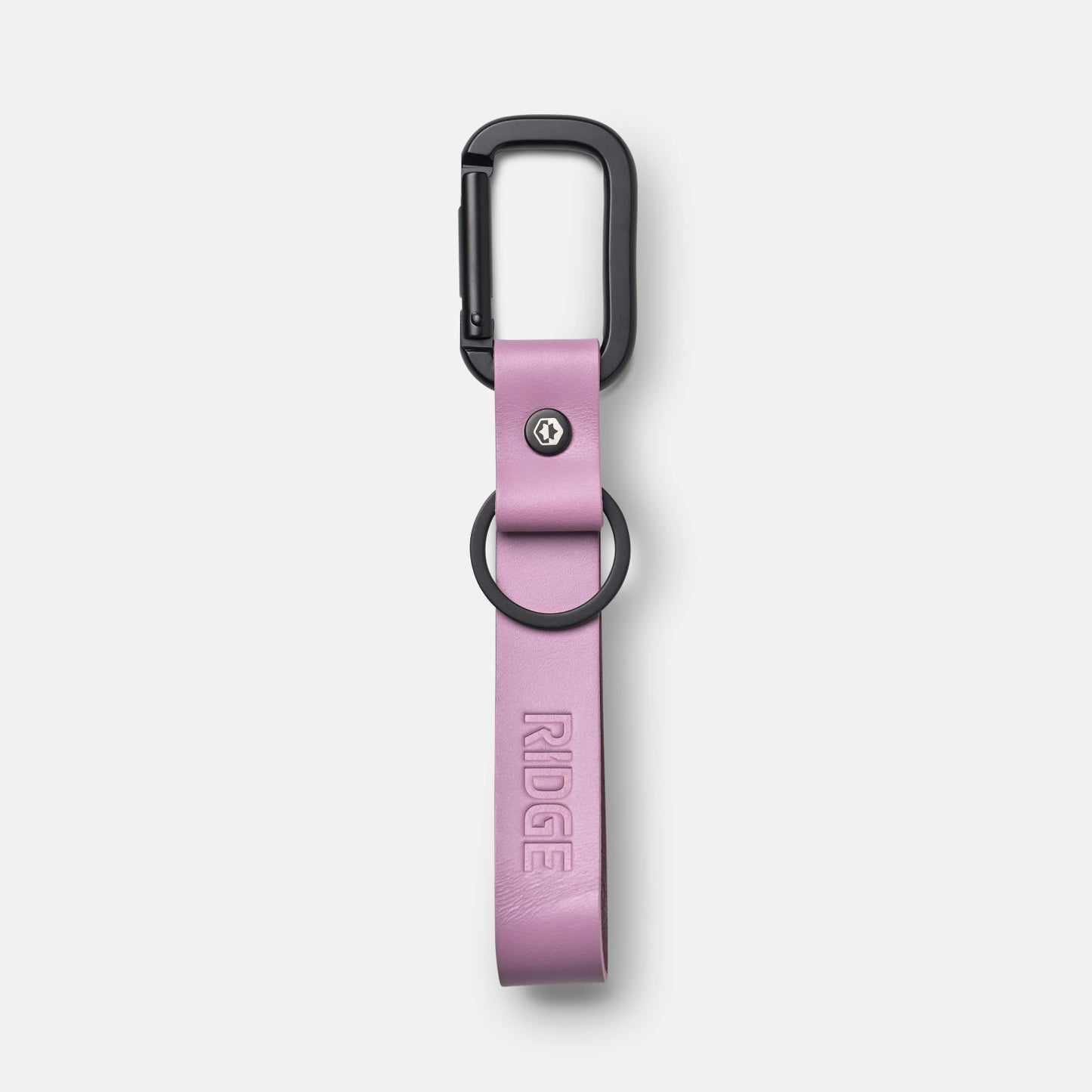 Ridge Keychain - Lilac Leather