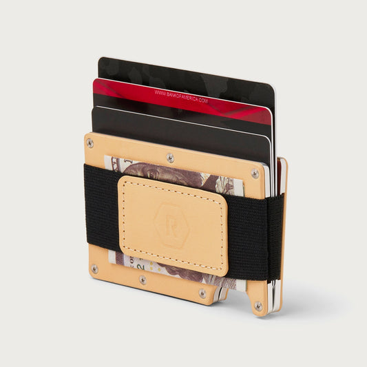 Ridge Wallet - Natural Leather