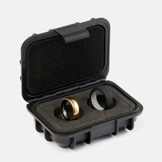 6mm Rounded Ring Set - 24K Gold