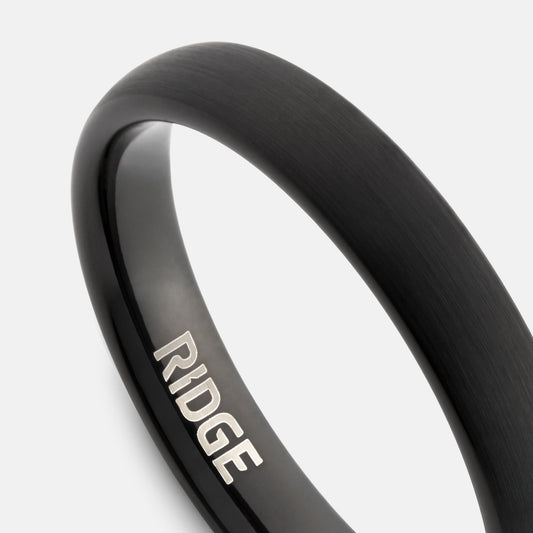 4mm Rounded Ring Set - Royal Black