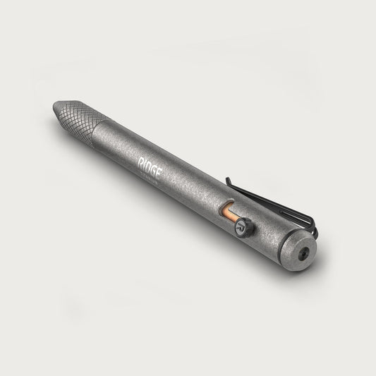 Ridge Bolt Action Pen - Stonewashed Titanium