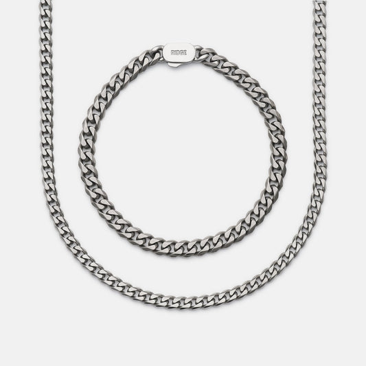 Curb Chain Kit - Titanium - Large