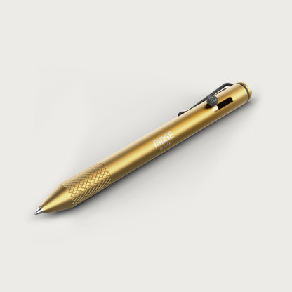 Ridge Bolt Action Pen - 24K Gold