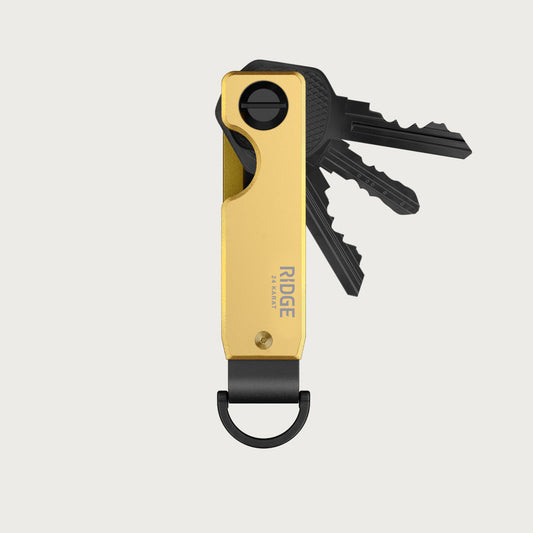 Ridge KeyCase - 24K Gold