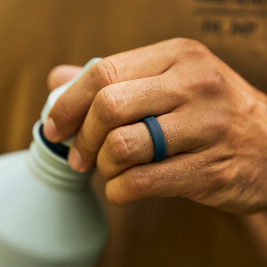6mm Silicone Ring Set - Alpine Navy
