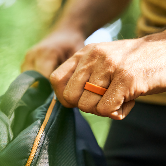 8mm Silicone Ring Set - Basecamp Orange