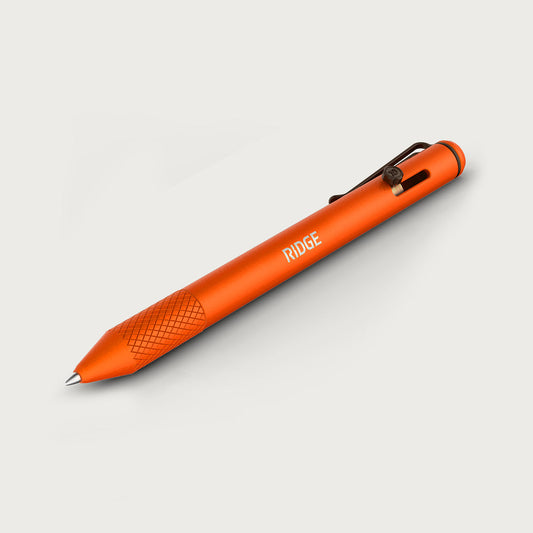 Ridge Bolt Action Pen - Basecamp Orange