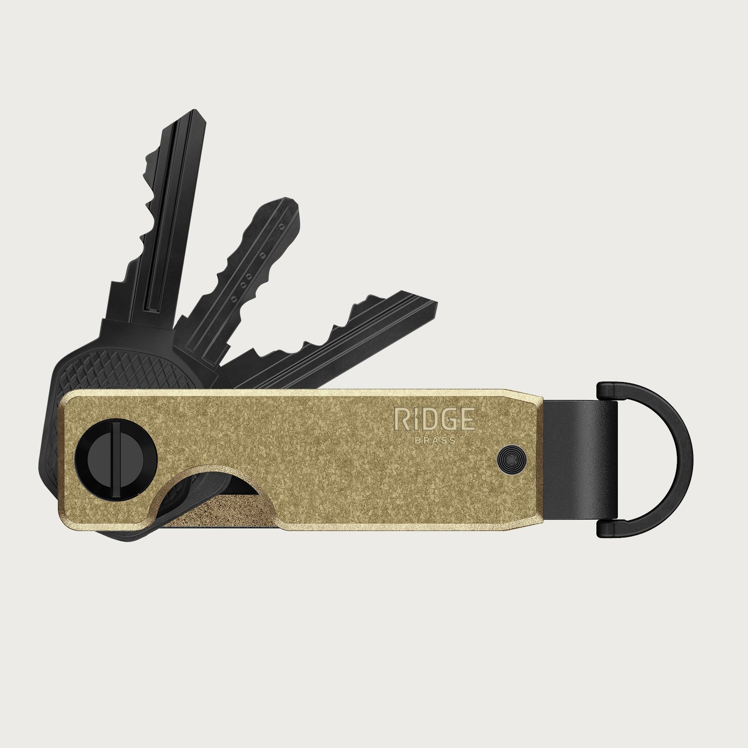 Ridge KeyCase - Brass