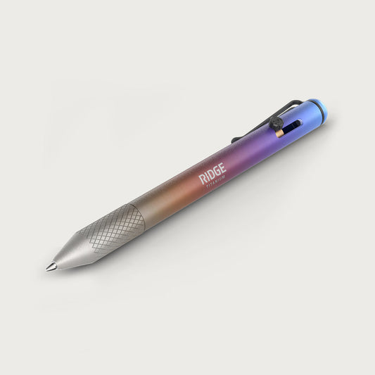 Ridge Bolt Action Pen - Burnt Titanium