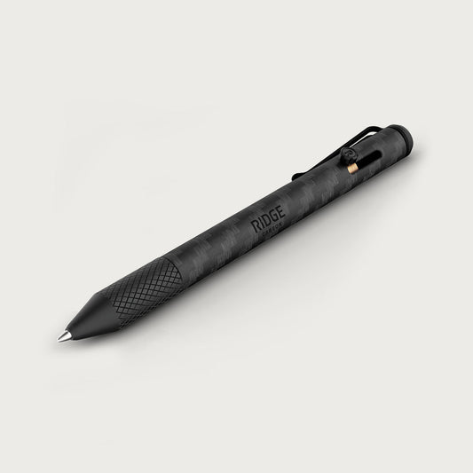 Ridge Bolt Action Pen - Carbon Fiber 3k