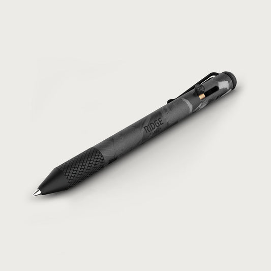 Ridge Bolt Action Pen - Forged Carbon