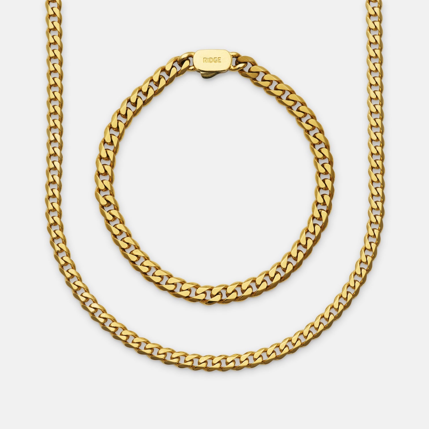 Curb Chain Kit - 18K Gold - Medium