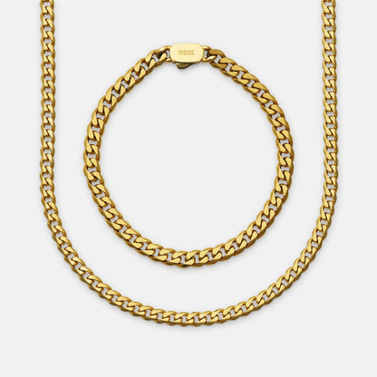 Curb Chain Kit - 18K Gold - Medium