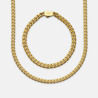 Curb Chain Kit - 18K Gold - Large