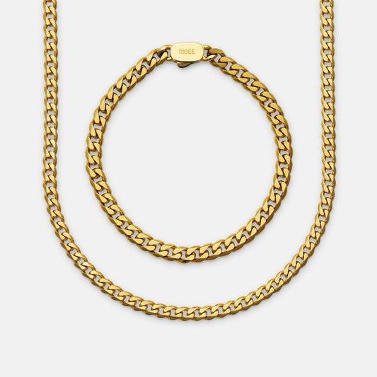 Curb Chain Kit - 18K Gold - Large