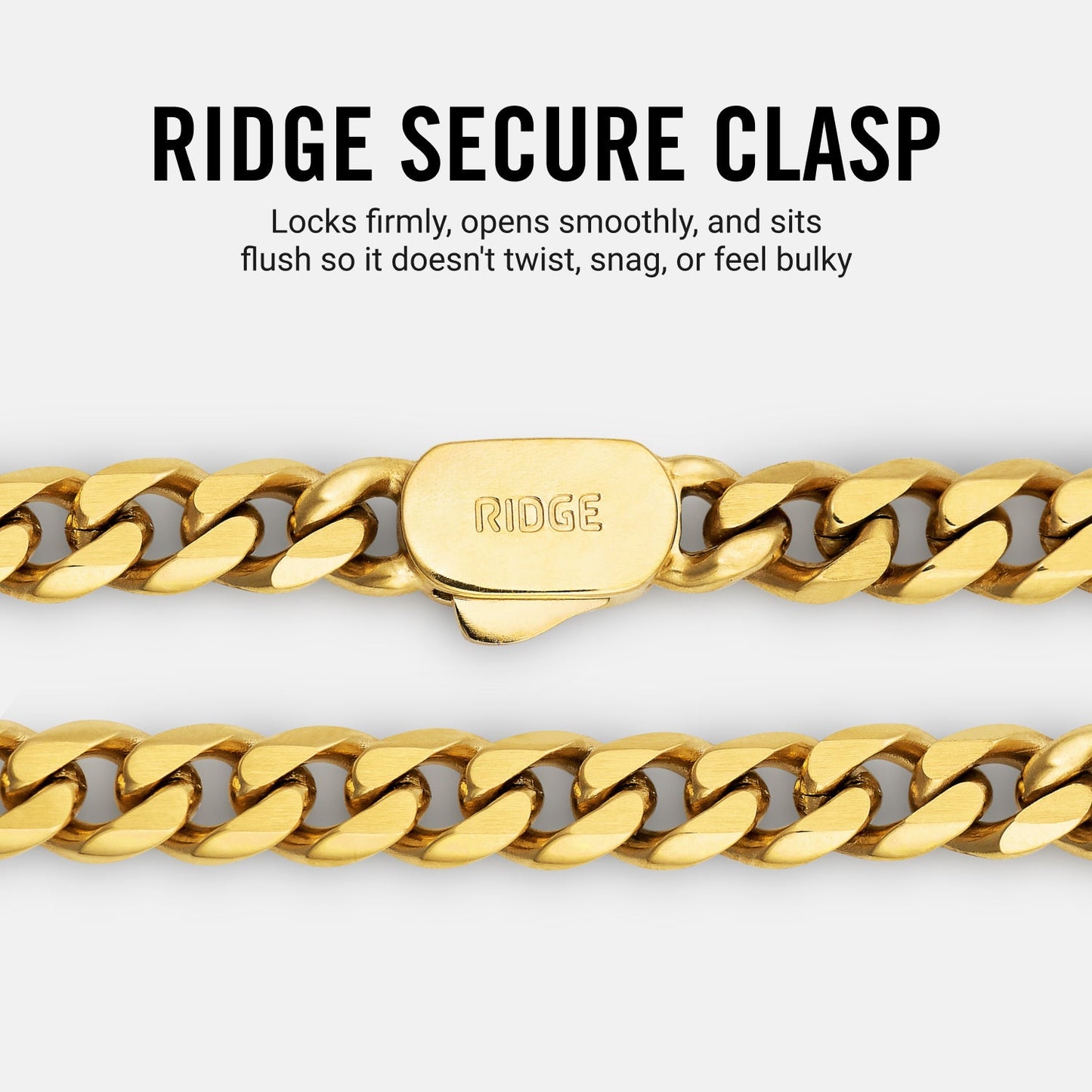 5mm Curb Chain - 18K Gold - 22"