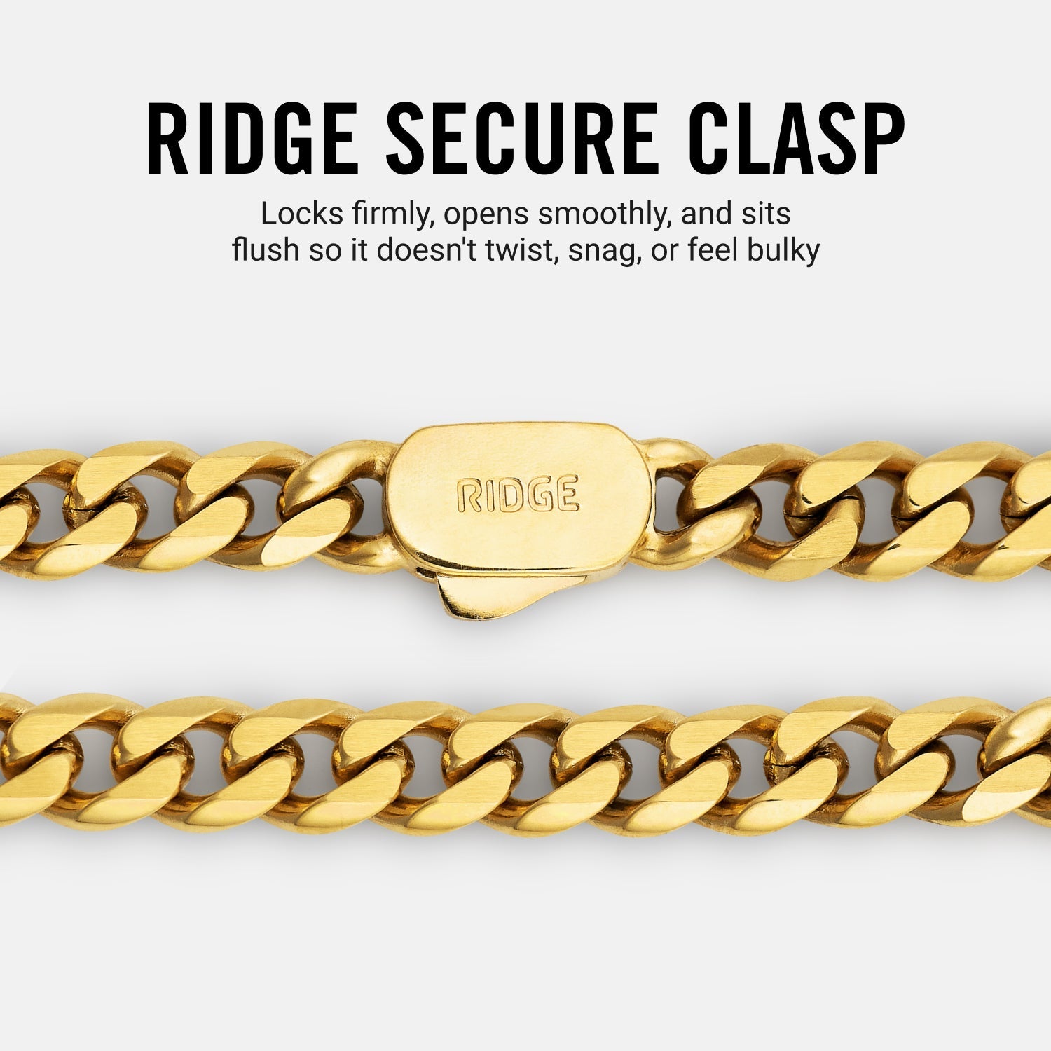 5mm Curb Chain - 18K Gold - 22"
