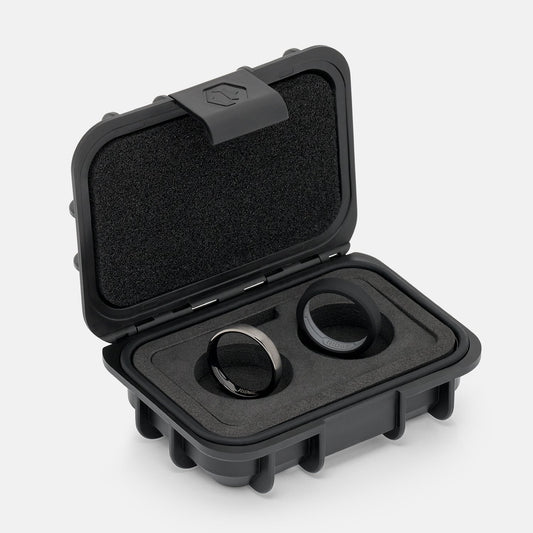4mm Rounded Ring Set - Gunmetal