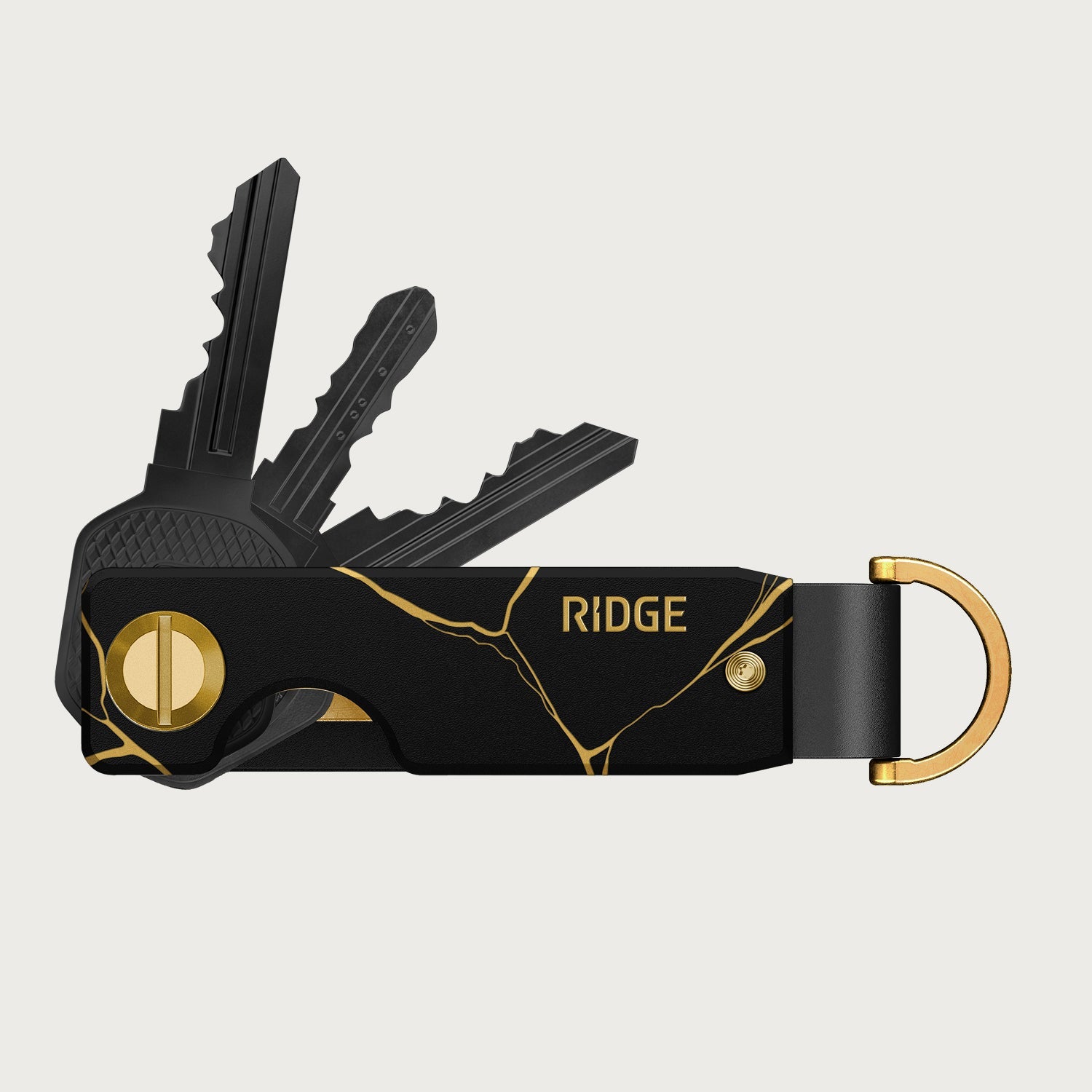 Ridge KeyCase - Kintsugi - Black