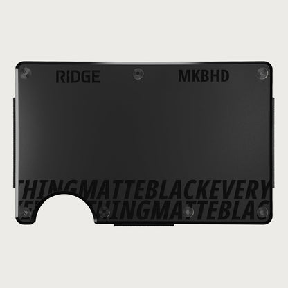 Ridge Wallet - MatteBlackEverything