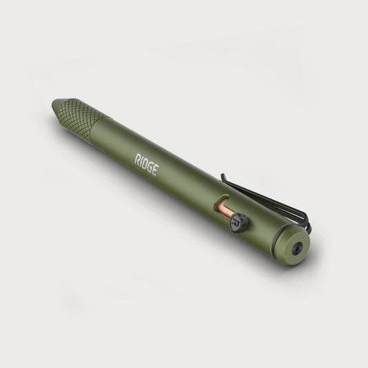 Ridge Bolt Action Pen - Matte Olive