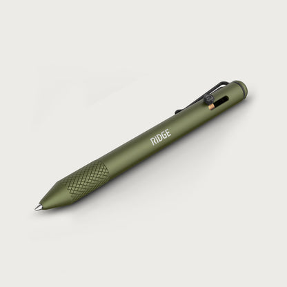 Ridge Bolt Action Pen - Matte Olive