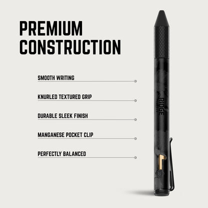 Ridge Bolt Action Pen - 24K Gold