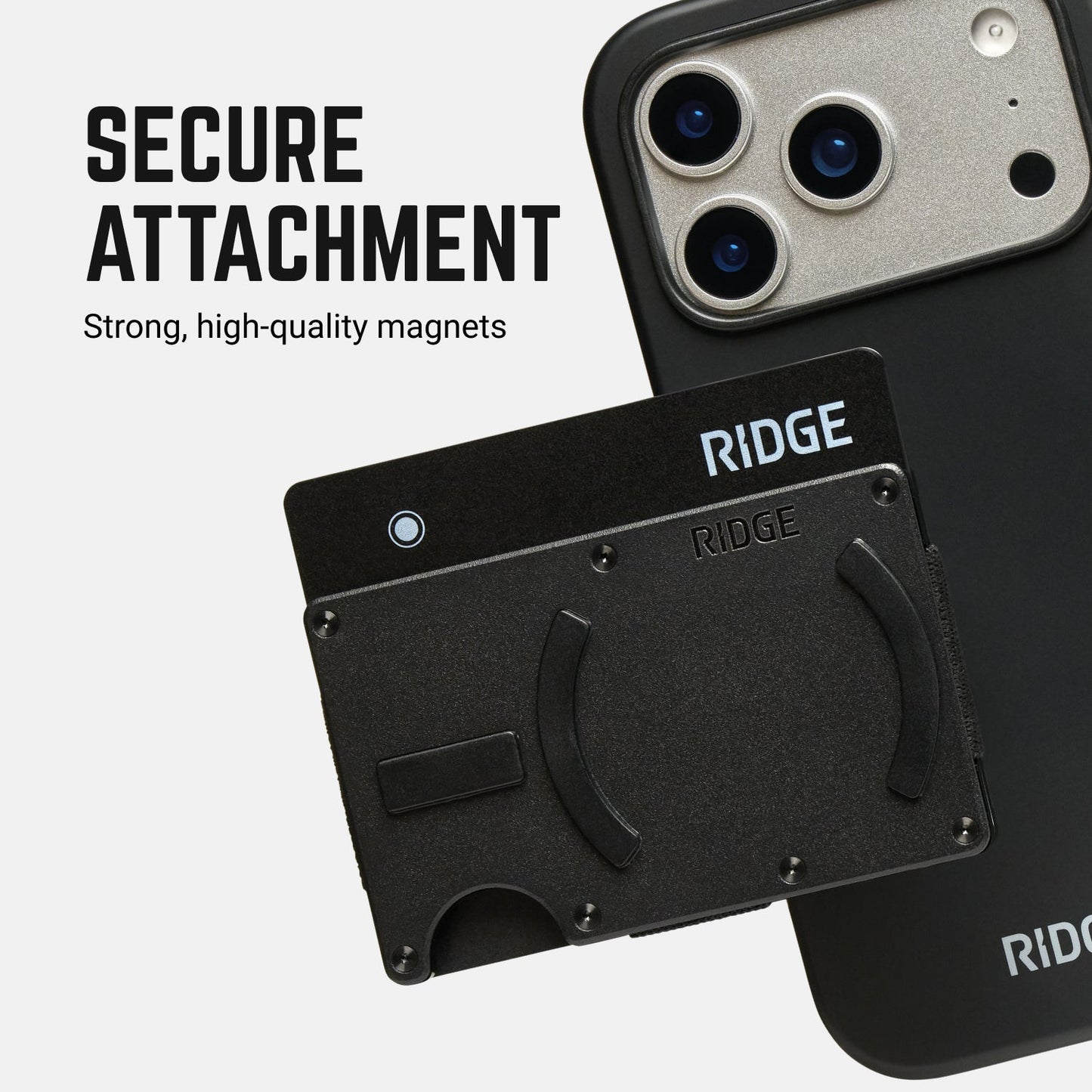 Ridge Wallet For MagSafe - Gunmetal