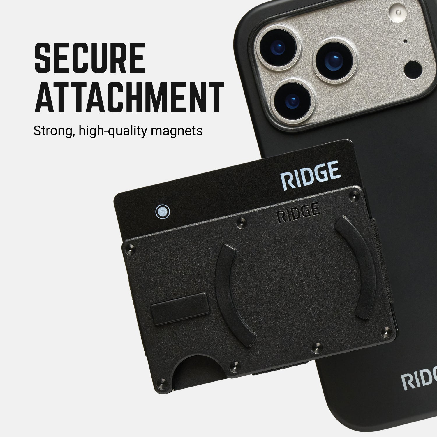 Ridge Wallet For MagSafe - Gunmetal