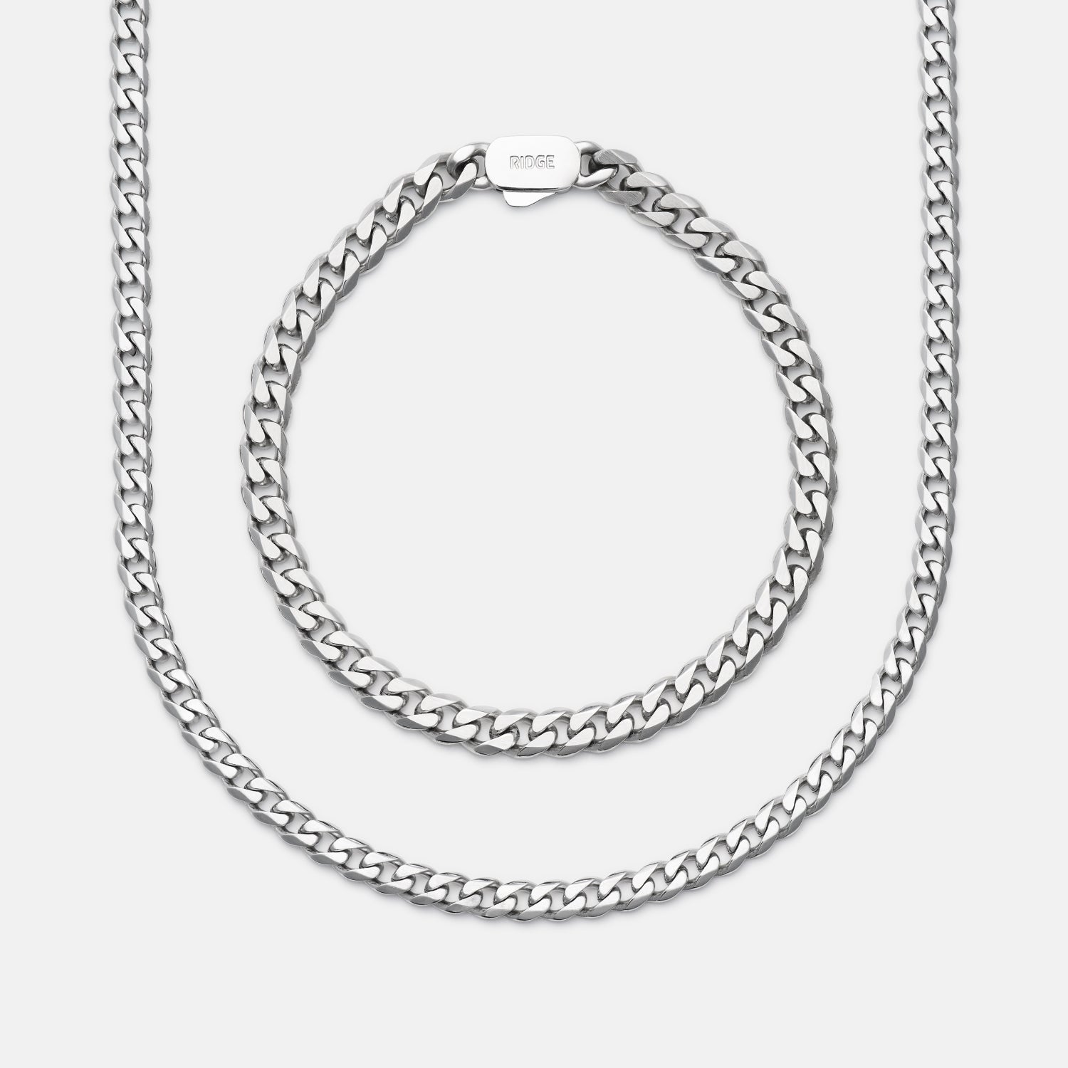 Curb Chain Kit - Platinum - Medium