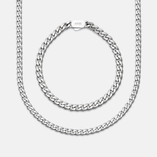 Curb Chain Kit - Platinum - Medium