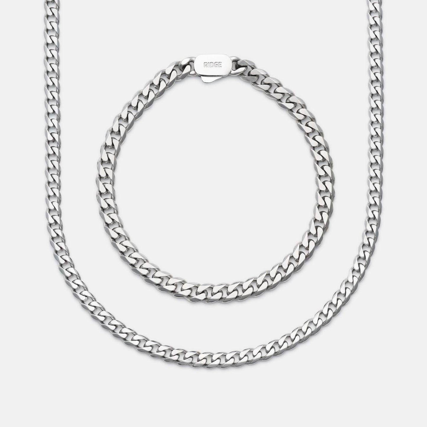 Curb Chain Kit - Platinum - Large