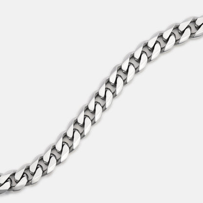 5mm Curb Chain - Platinum - 20"