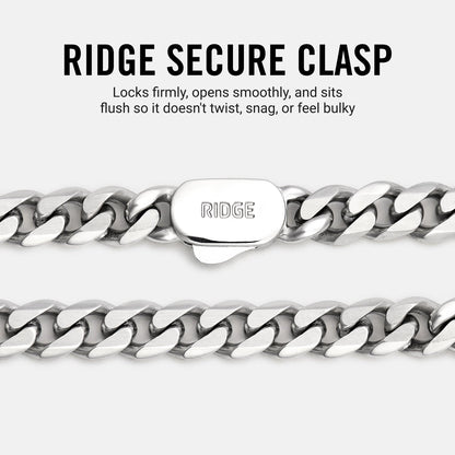 5mm Curb Chain - Platinum - 22"