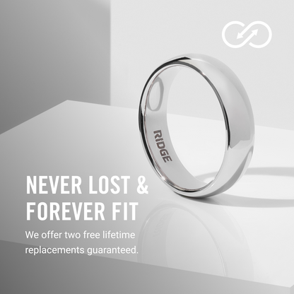 6mm Rounded Ring Set - Platinum - Tantalum