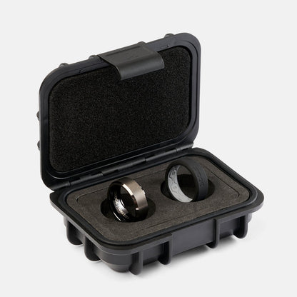 8mm Beveled Ring Set - Gunmetal