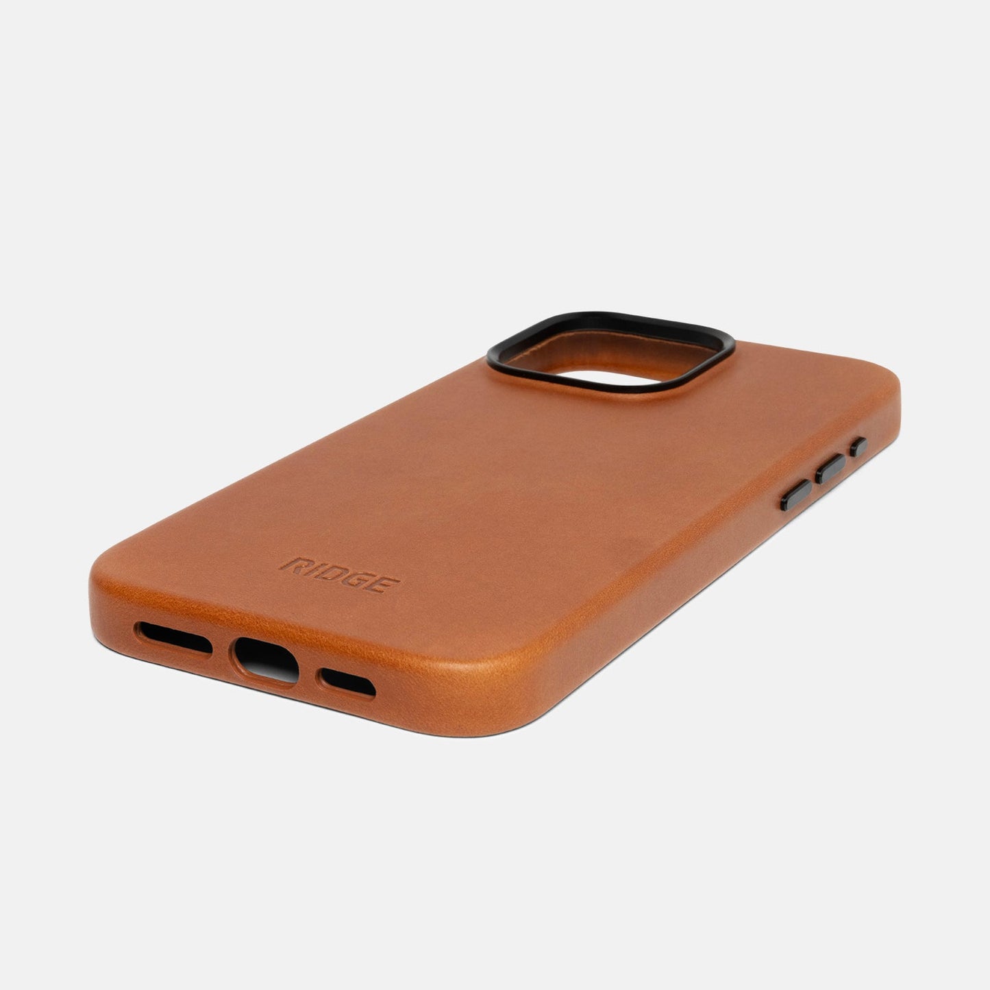 Ridge Phone Case - Tobacco Brown Leather - iPhone 15 Pro Max