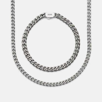 Curb Chain Kit - Titanium - Medium