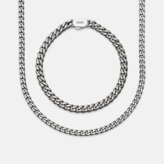 Curb Chain Kit - Titanium - Medium
