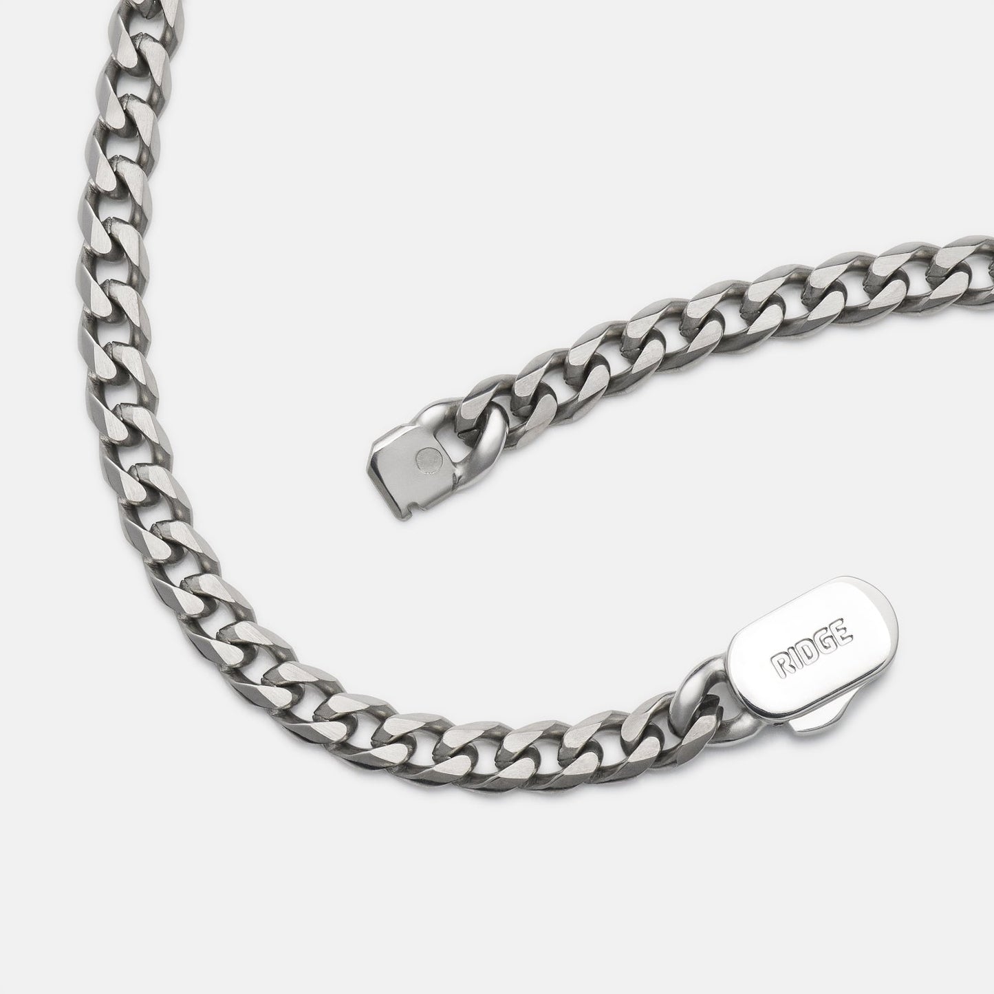 5mm Curb Chain - Titanium - 22"