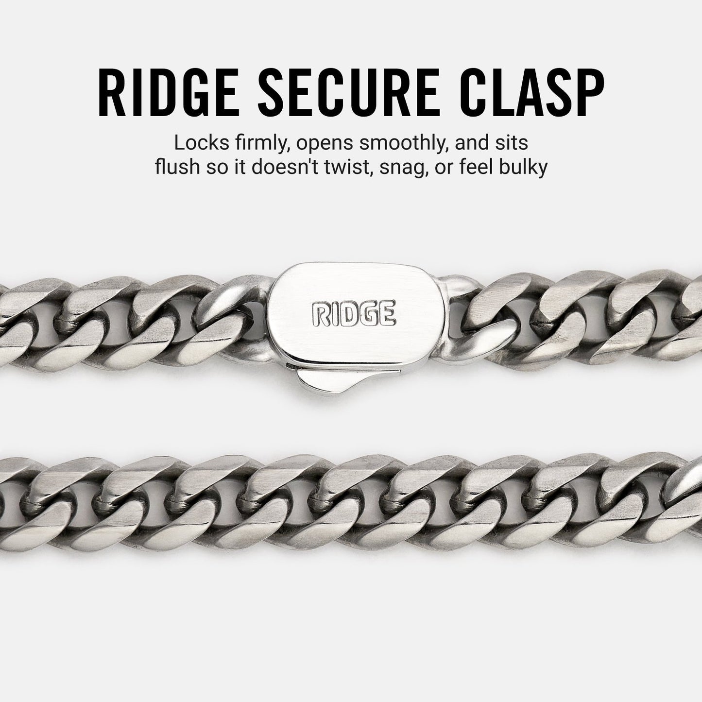 5mm Curb Chain - Titanium - 20"
