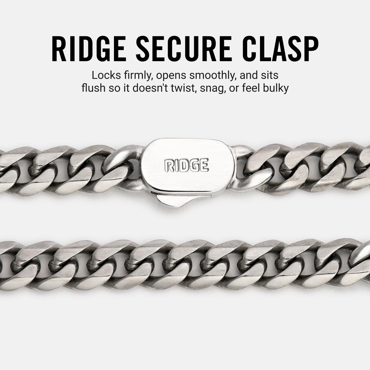 5mm Curb Chain - Titanium - 20"