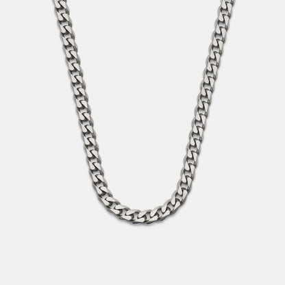 5mm Curb Chain - Titanium - 22"
