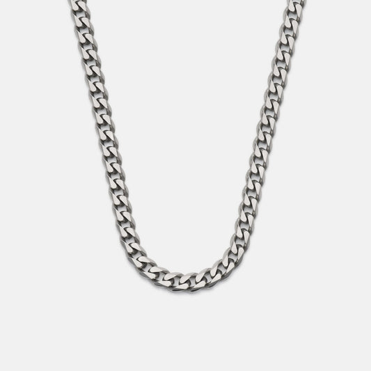 5mm Curb Chain - Titanium - 20"