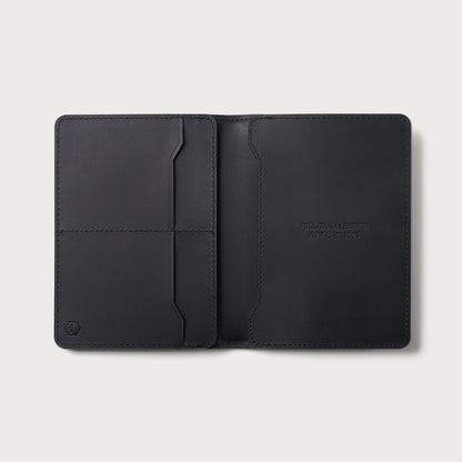 Passport Wallet - Midnight Black Leather
