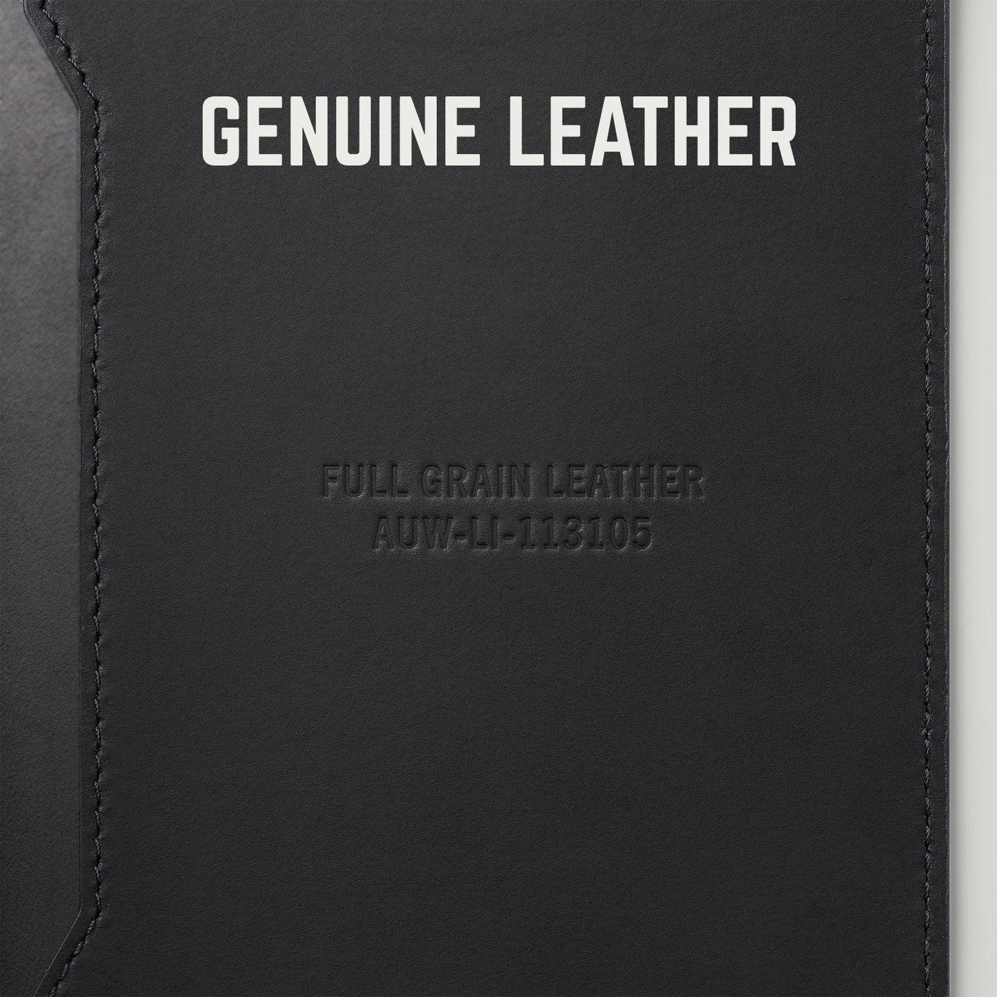 Passport Wallet - Midnight Black Leather