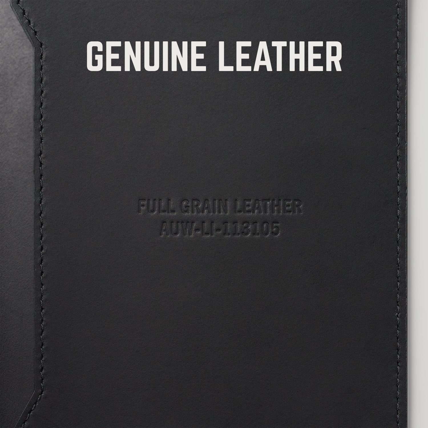 Passport Wallet - Midnight Black Leather